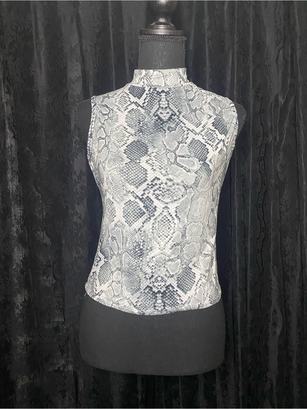 Gothic Grunge Snakeskin Top